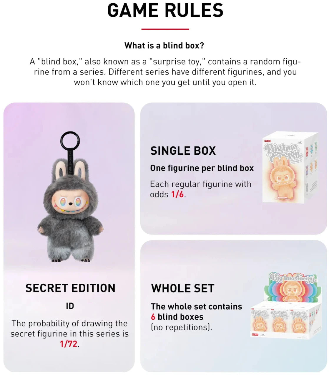 Pop Mart Labubu The Monsters Big into Energy (6 Blind Box)