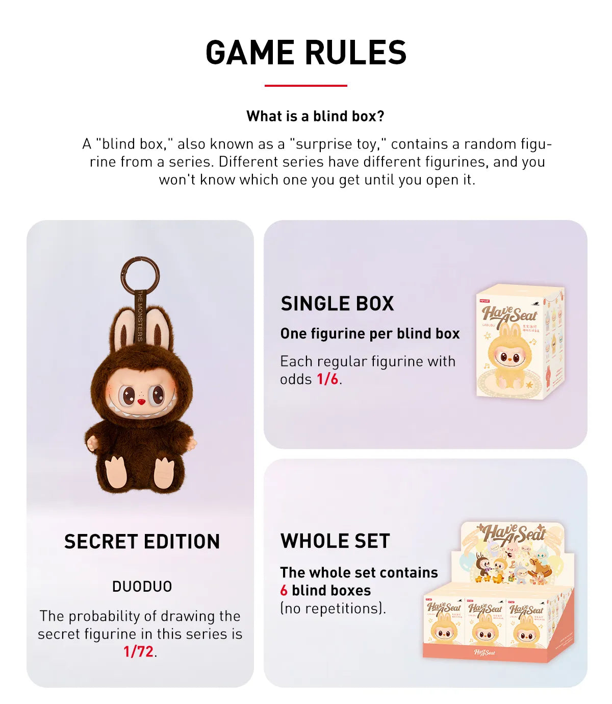 Pop Mart Labubu The Monsters Have a Seat (6 Blind Box)